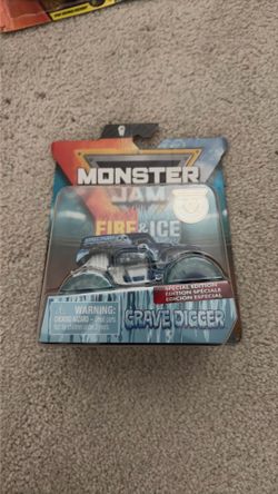 1:64 scale Spin Master Monster Jam "Fire & Ice" special edition Grave Digger die-cast truck