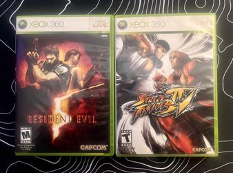 Xbox 360 Video Games Street Fighter & Resident Evil