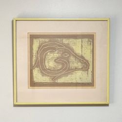 Caroline Diana Okun Sheep Lamb Wall Art 1977 Home Decor Accent