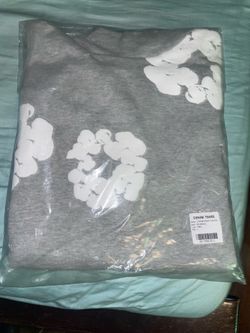 Denim Tear hoodie color gray size Large