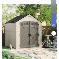 Suncast  7ft W × 7ft D plastic (Shed 50)squar Feet.