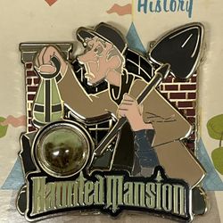 Disney Pins Piece Of History Haunted Mansion Grave Digger LE 1000