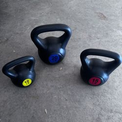 Kettle Bell Set 10lbs/15lbs/20lbs 