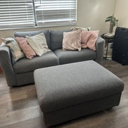 Small Sofa Couch With Ottoman
