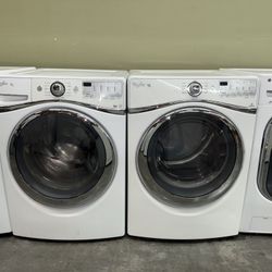 WHIRLPOOL XL CAPACITY ELECTRIC WASHER & DRYER