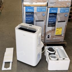 Midea 12,000 BTU ASHRAE (8,000 BTU DOE/SACC) Portable Air Conditioner, Cools up to 350 Sq.Ft., with Dehumidifier & Fan mode, Control with Remote, Amaz