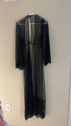 Black throw on cover