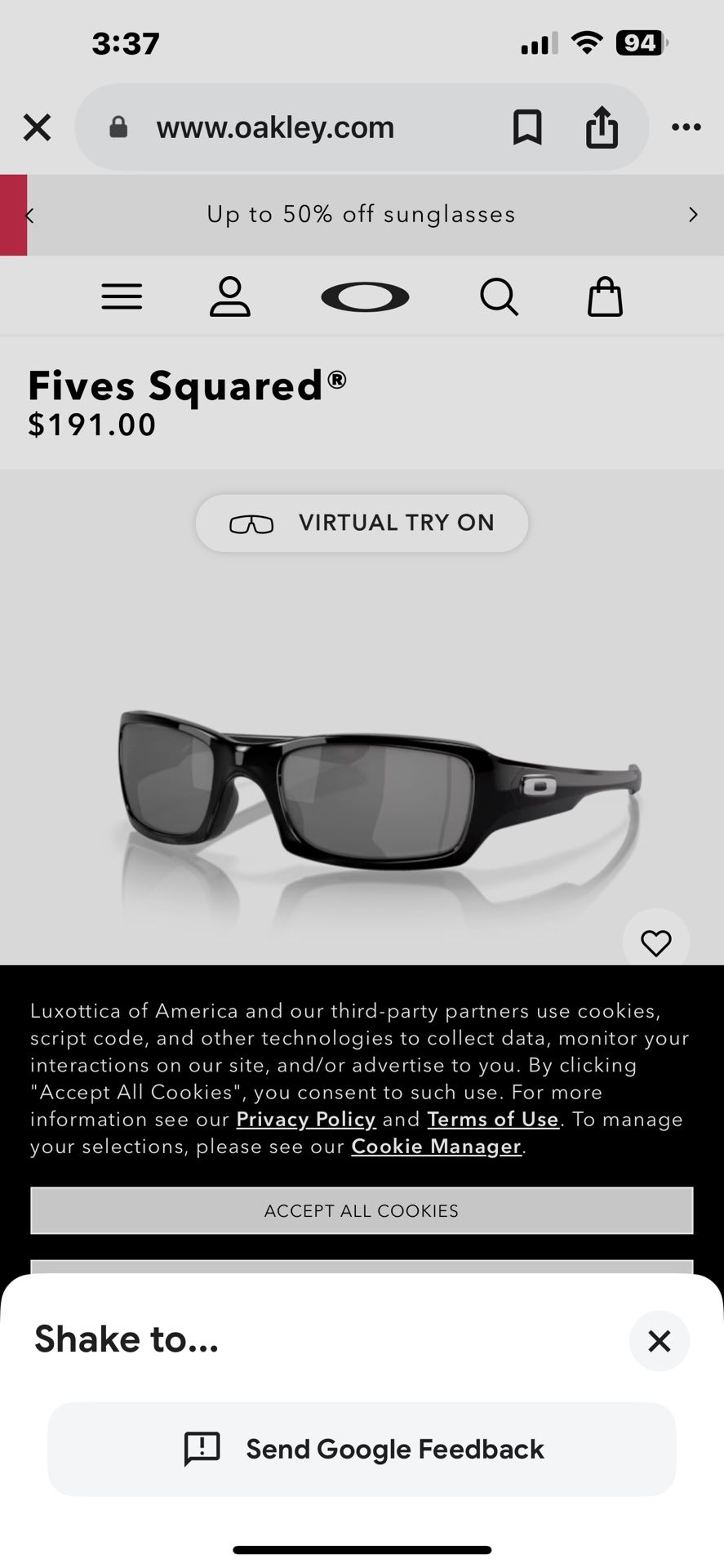 Men’s Oakley Sunglasses