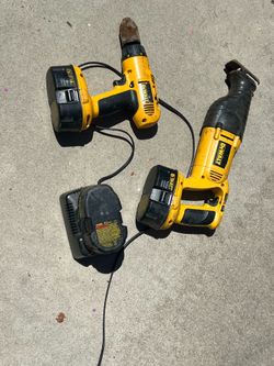 Dewalt Drill, Sawzall, 3 batteries and charging station