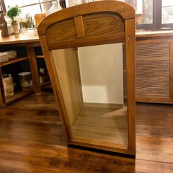 Beautiful Solid Wood Hanging Mirror 