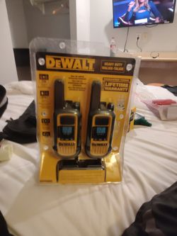 DeWalt heavy duty walkie-talkie