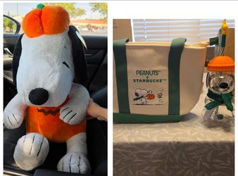Snoopy Starbucks & Giant Plush