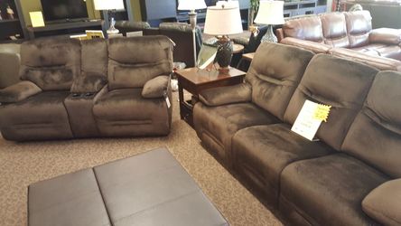Ashley reclining sofa and love seat set