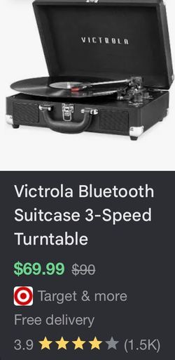 Bluetooth/ aux vinyl player