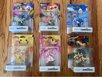 Nintendo Amiibo - 6 x Figures - NEW/Sealed