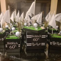 Golf Themed Centerpieces "Par-Tee"