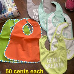 Lots Of Baby Bibs, See Description 