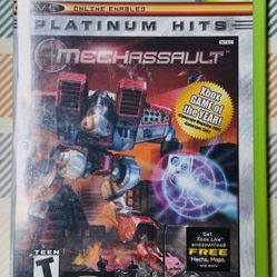 MechAssault (Microsoft Xbox, 2002) With Case Tested/Works Fast Shipping
