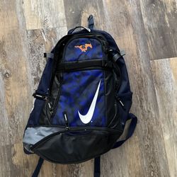 Nike Roosevelt High School Mustangs  Baseball Bat Bag Backpack 2 Bats Show Bag, Fence Hook Nike