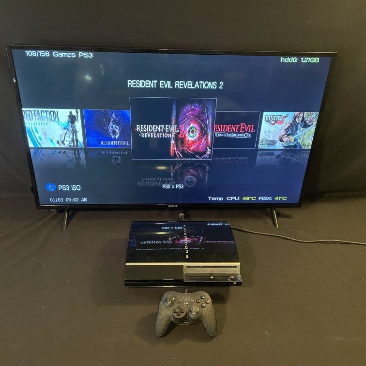 Playstation 3 Fat PS3 1TB Drive With Games
