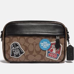 Christmas Gift Brand New With Tags Coach Crossbody Bag Purse Unisex Star Wars With Strap Great Gift! 