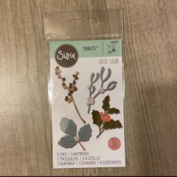 Sizzix 663425 Winter Leaves Thinlits Die Set
