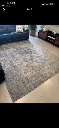 Large Grey Abstract Area Rug