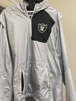 Raiders Grey Windbreaker XL