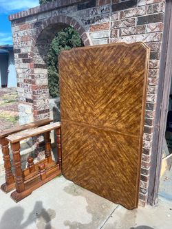 antique wooden dinner table