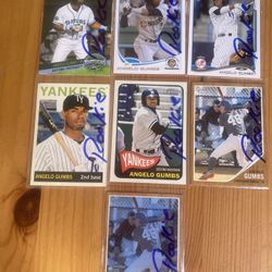 ANGELO GUMBS BASEBALL CARD LOT DIF.