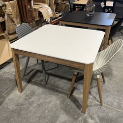 OPEN BOX 3 Piece Outdoor Dining Set – Duraboard Table (White) | Brand New | Modern Outdoor Set | Ask for Items Separately | Delivery Available