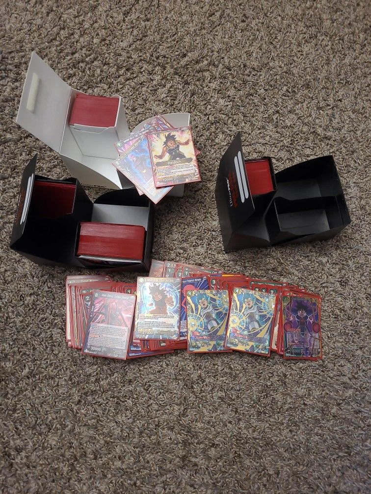 Dragon Ball Super Cards w/ Deck Boxes