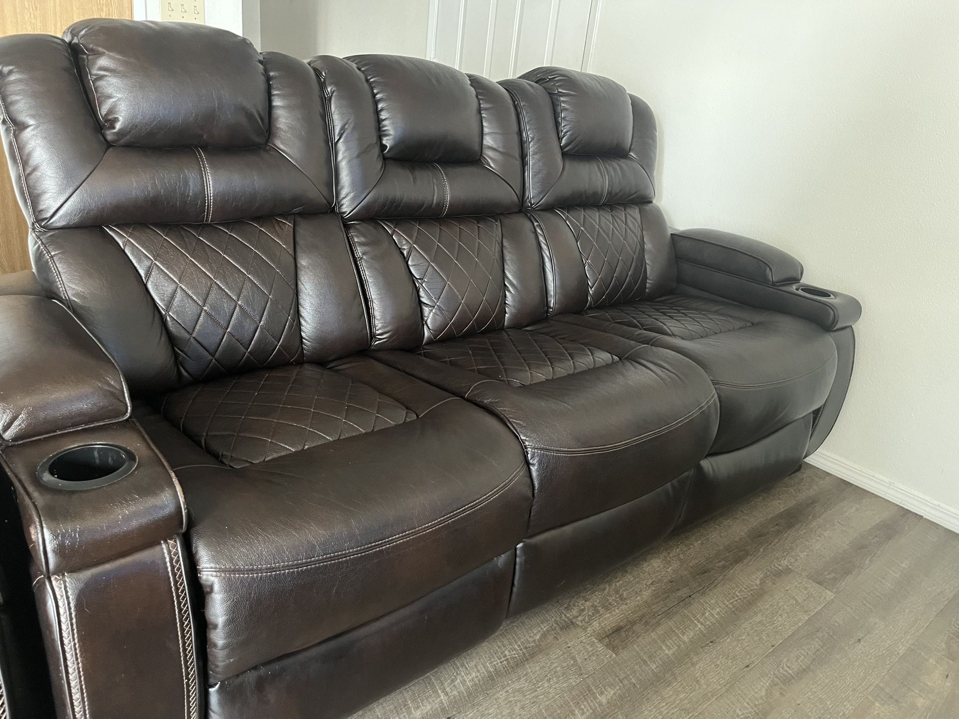 Ashley Furniture Dual Power Recliner Couch
