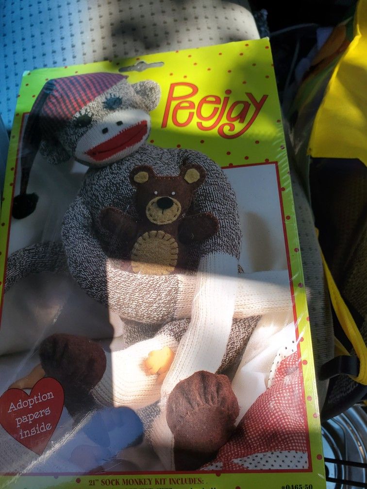 Build A Sock Monkey With Slippers & Bear Kit