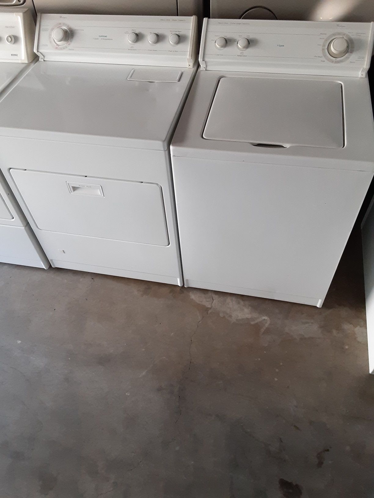 Whirlpool set appliances