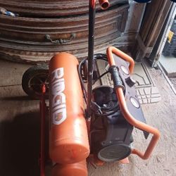 Rigid Twin Stack Compressor With Wheels And Removable Handle