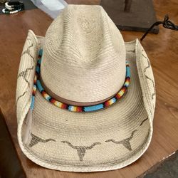 SunBody Cowboy Hat With Adjustable Beaded Band