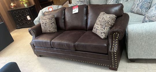 Solid oak frame couch 1299