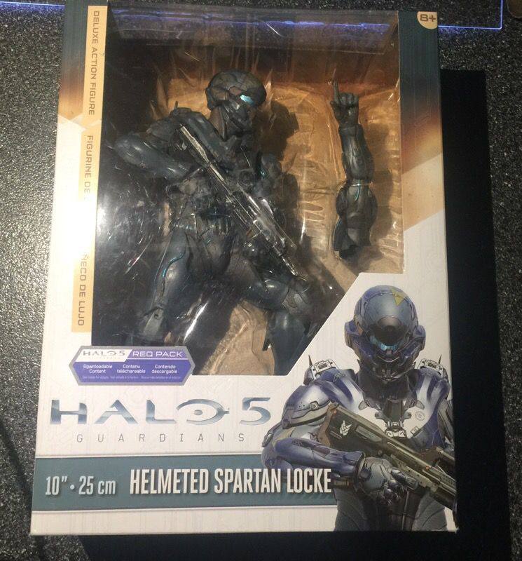 Spartan Locke 10 inch Deluxe Action Figure (Helmeted Version) McFarlane Toys Halo 5 Guardians collectible figure New!