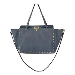 🎀 Gorgeous Valentino Garavani Rockstud Trapeze Tote – Large (Baby Blue, Silver Hardware) Price $1,400 Retail: $2,900 
