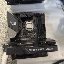 ASUS ROG Motherboard,  Core i9-9900k CPU, 2070 Super GPU Bundle (Specs In Description)