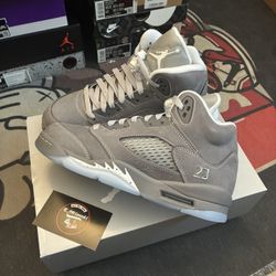 Jordan 5 Wolf Grey Sz 5.5y 