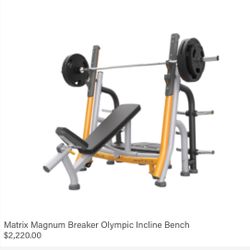 Black Breaker Olympic Incline Bench Press