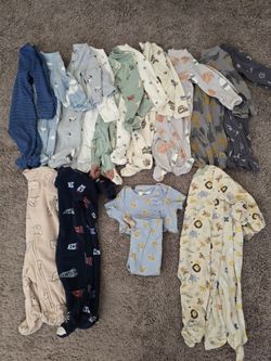 Baby boy sleepers 3m