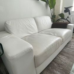 White Leather Couch