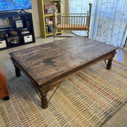 Rustic Wood Coffee Table