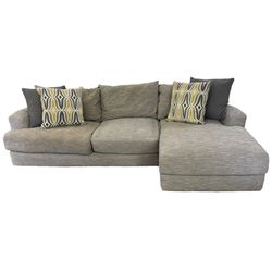 Gray Leighton 2-Piece Sectional Sofa Couch **ALL NYC DELIVERY**
