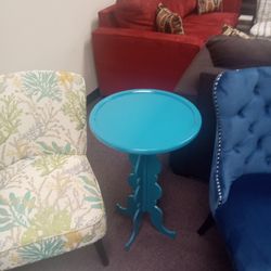 Light Blue Plant Stand