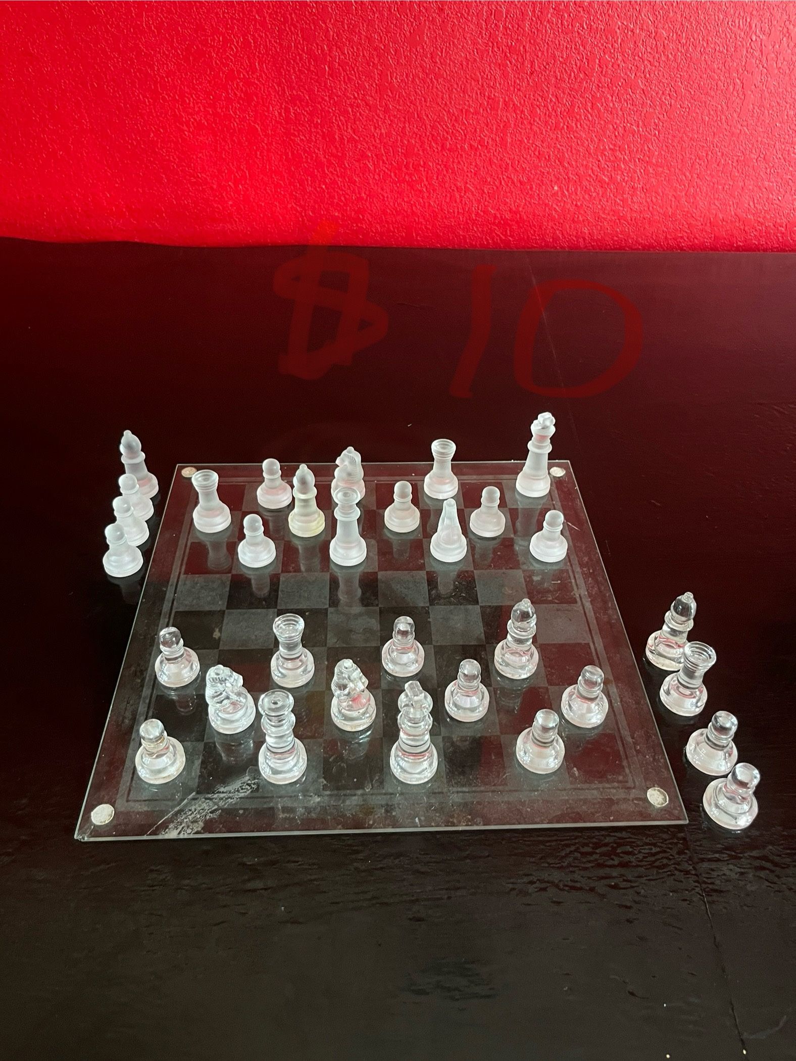 Glass Chess Game 