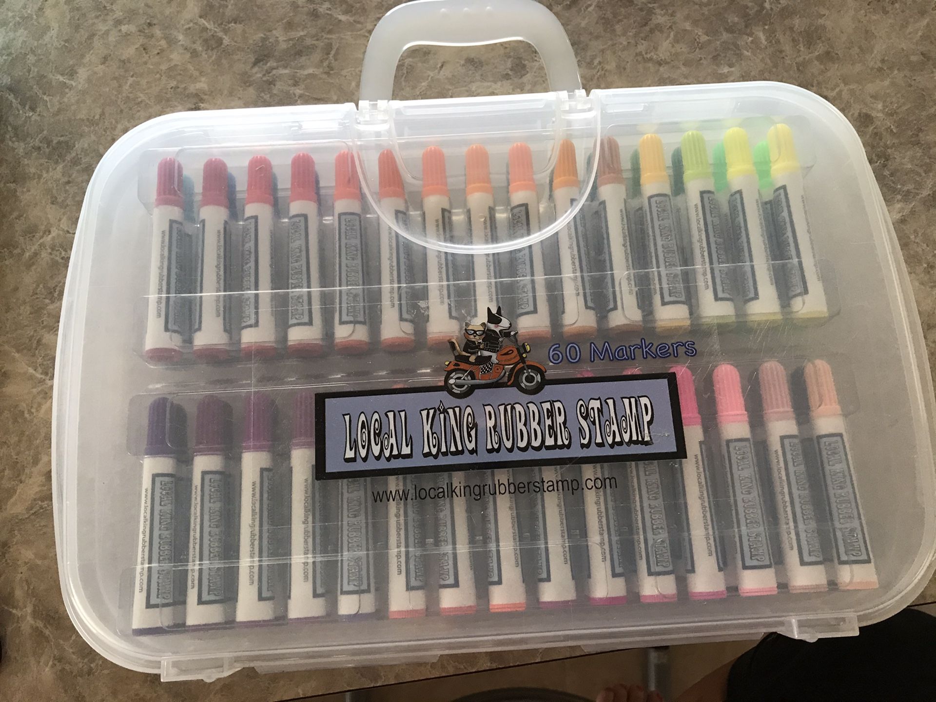 Local King rubber Stamp Markers